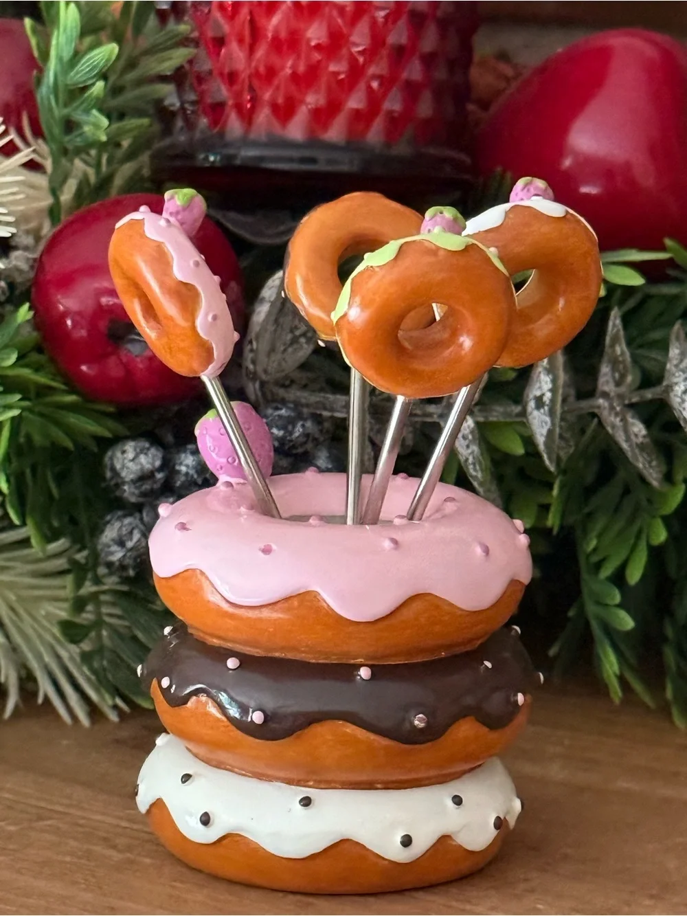 Sweet & Kitschy: Vintage Hand-Painted Donut Hors D'oeuvres Japan Set